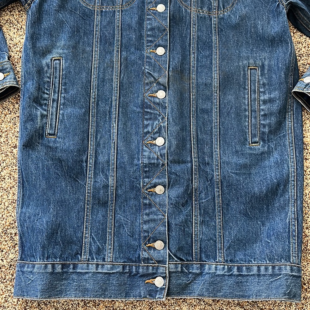 Re/Done Denim Duster Jean Jacket Size S - Picture 5 of 10